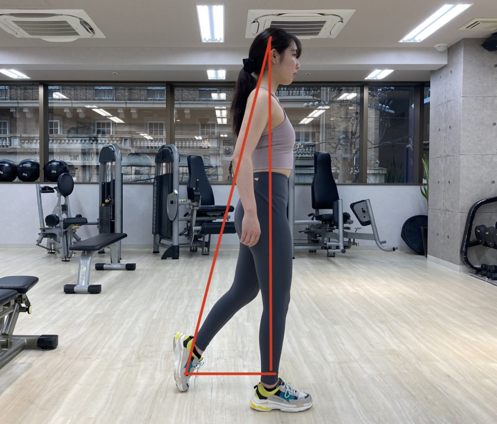 ふくらはぎ 歩き方 直角三角形